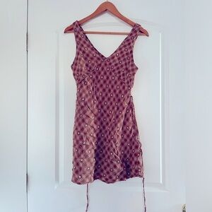 Wild Fable Brown and Tan Mini Dress